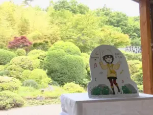 【第三弾】温むす かみのやま庵「かえるのお寺」でパネル設置やグッズ販売開始!