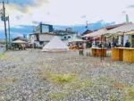 会場の様子 = 2023年11月11日 JAやまがた上山支店跡地