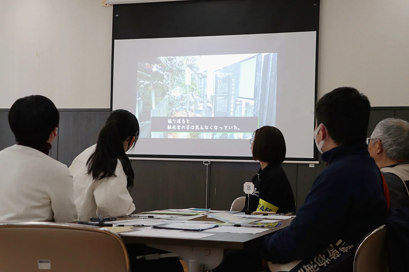 ストーリーに合わせた動画も制作し投影しました！ = 2025年3月9日 アビヤント・K