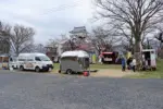 「お城とツーショット」上山市でコスプレイベントとマルシェ開催 桜咲き始めキッチンカーも出店