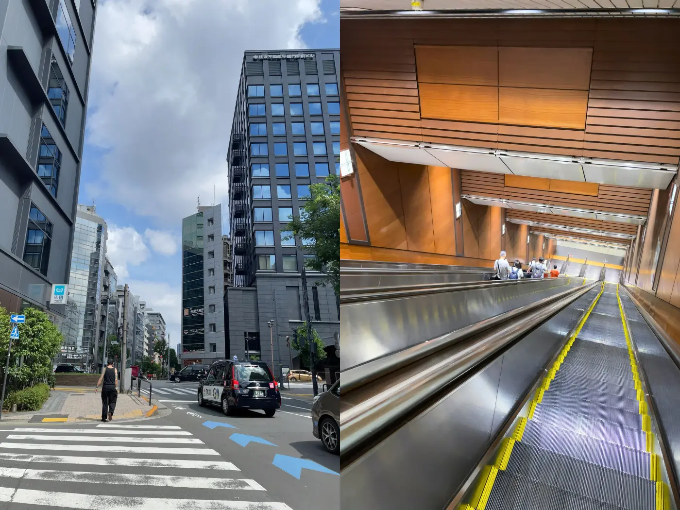 少し見慣れてきた東京の景色 = 2025年8月17日 千代田区麹町2丁目・永田町駅