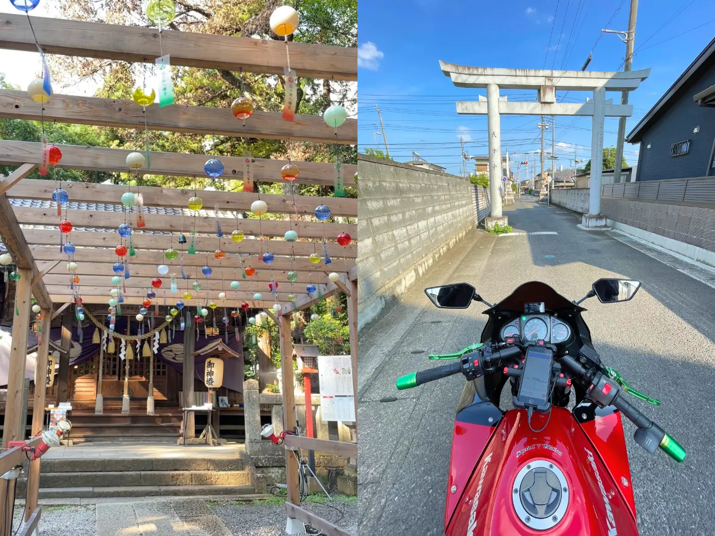 風鈴の音色をくぐって = 2025年8月17日 間々田八幡宮・小山市間々田