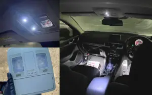 夜の車内をおしゃれに照らす「オーバーヘッドコンソールダウンライト」を格安で自作してみた！【アクセラスポーツ】