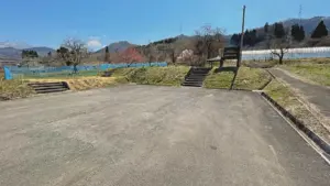 自然豊かな農村にある「上生居農村公園」休憩に便利な四阿や近くにはダムも