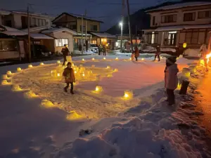 楢下宿 雪の提灯回廊2025