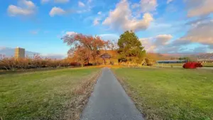 お堂と桜が映える公園「関根農村公園」田畑の中に佇む歴史